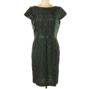 Tory Burch Dark Green Lace Cocktail Dress Size 12